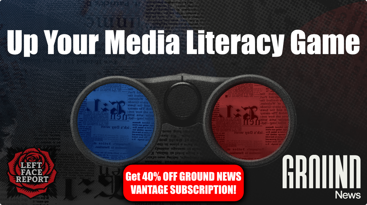 Ground News comparison showing media bias. Click to get 40% off the Vantage Plan.
