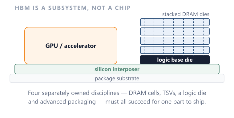 HBM Subsystem 4 sub-nodes HBM is where memory, logic and packaging stop being separate businesses.