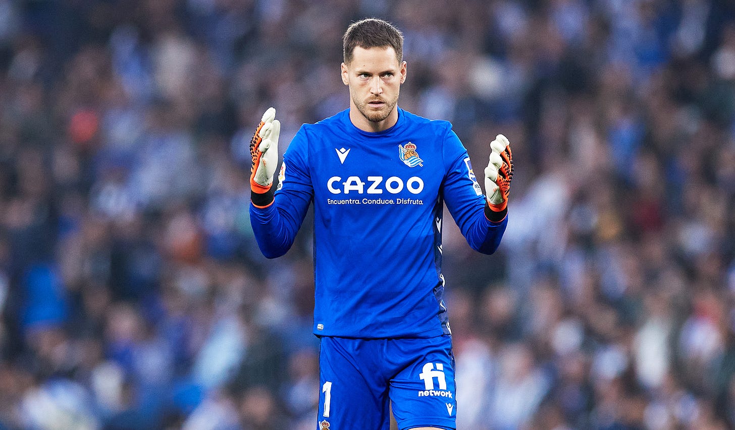 Álex Remiro: "Personalmente, voy más con Osasuna"