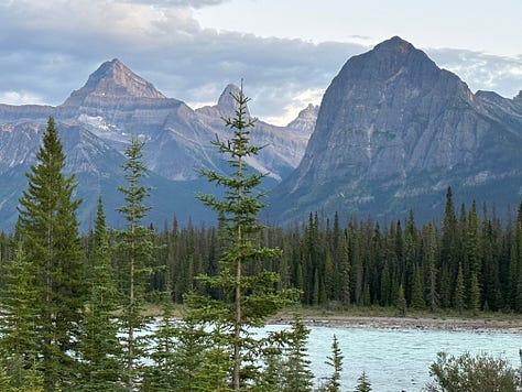 Images of mountain and forest scenes across Canada