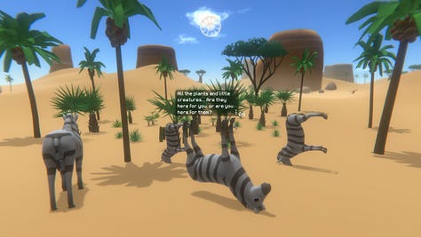 Screenshots of the game Everything (2017).