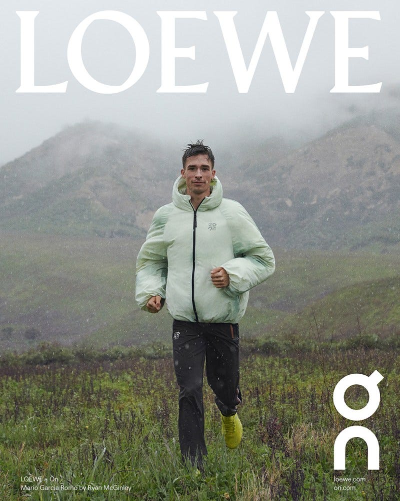Loewe and On launch ready-to-wear collection with technical activewear, statement outerwear and cushioned footwear for men and women.