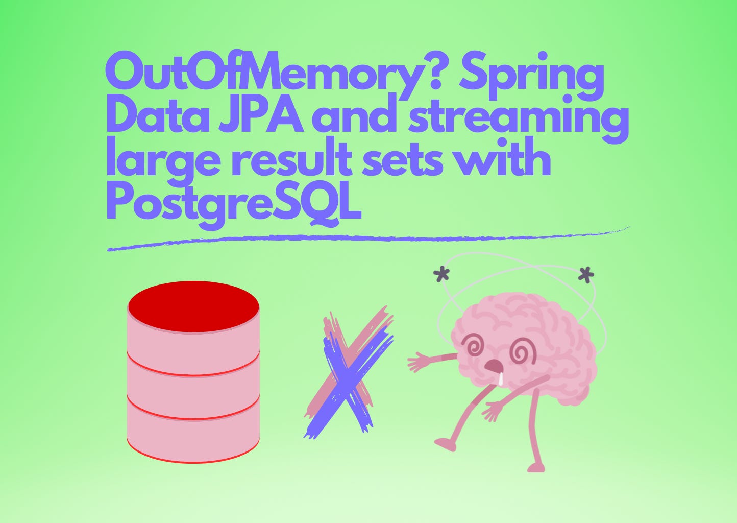 OutOfMemory? Spring Data JPA and streaming large result sets with PostgreSQL
