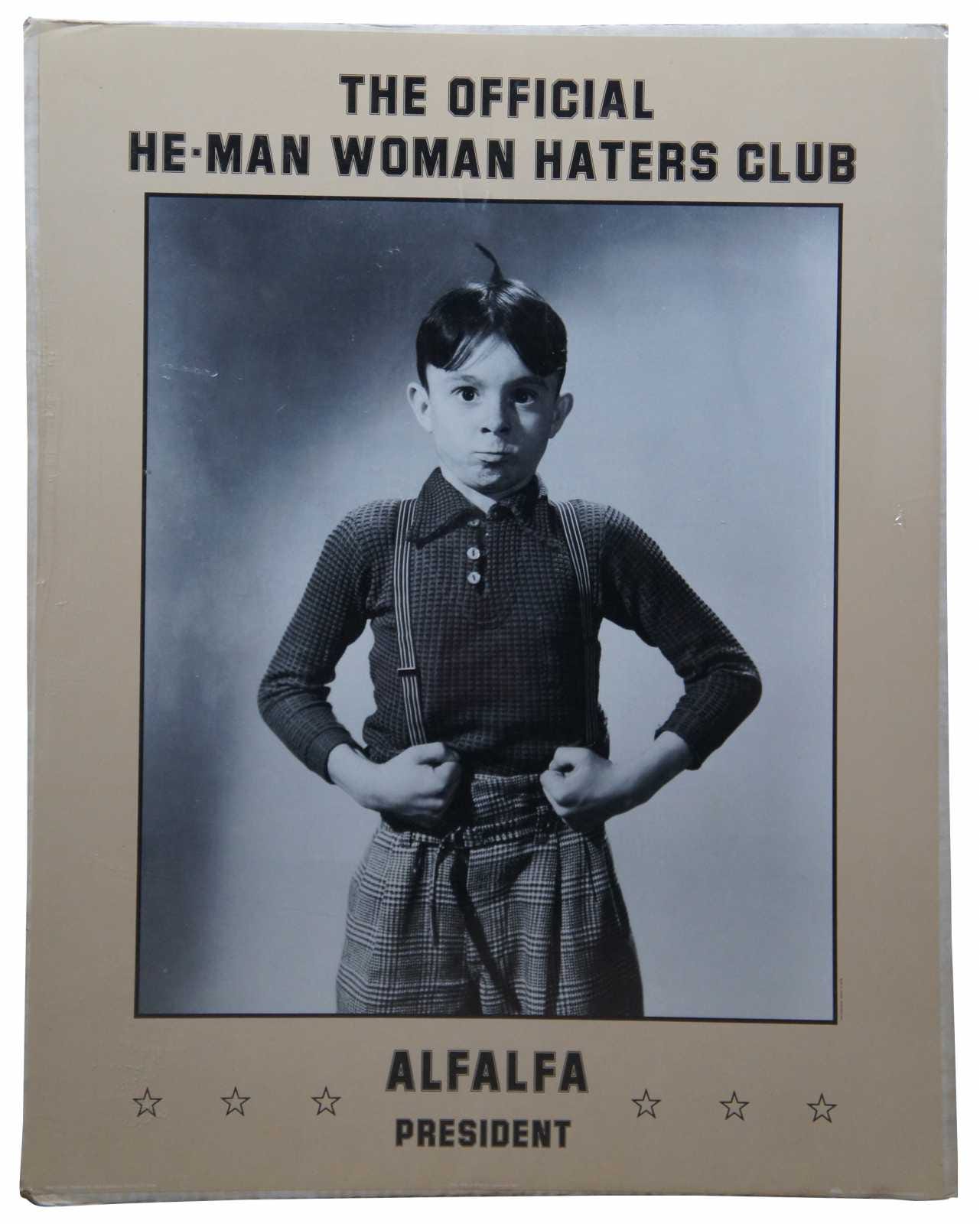 1980s Little Rascals Alfalfa He-Man Woman Haters Club President 28" 1980s Little Rascals Alfalfa He-Man Woman Haters Club President 28"