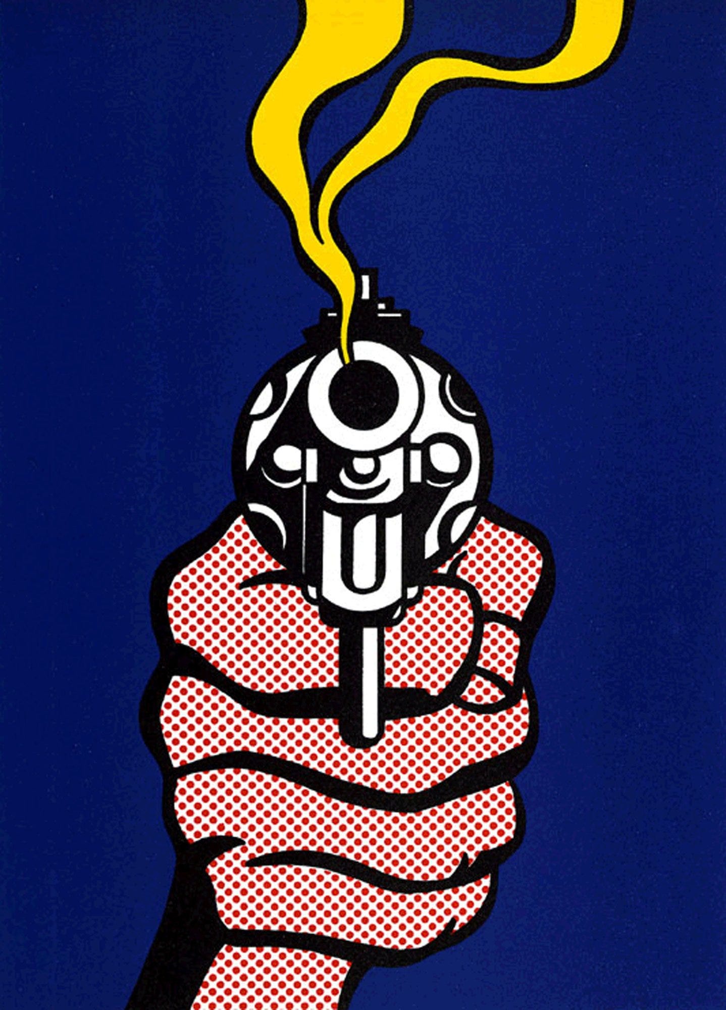 Gun in America [Roy Lichtenstein] | Sartle - Rogue Art History