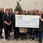 100 Women Who Care Donate $29,000 to Salvation Army Wiarton