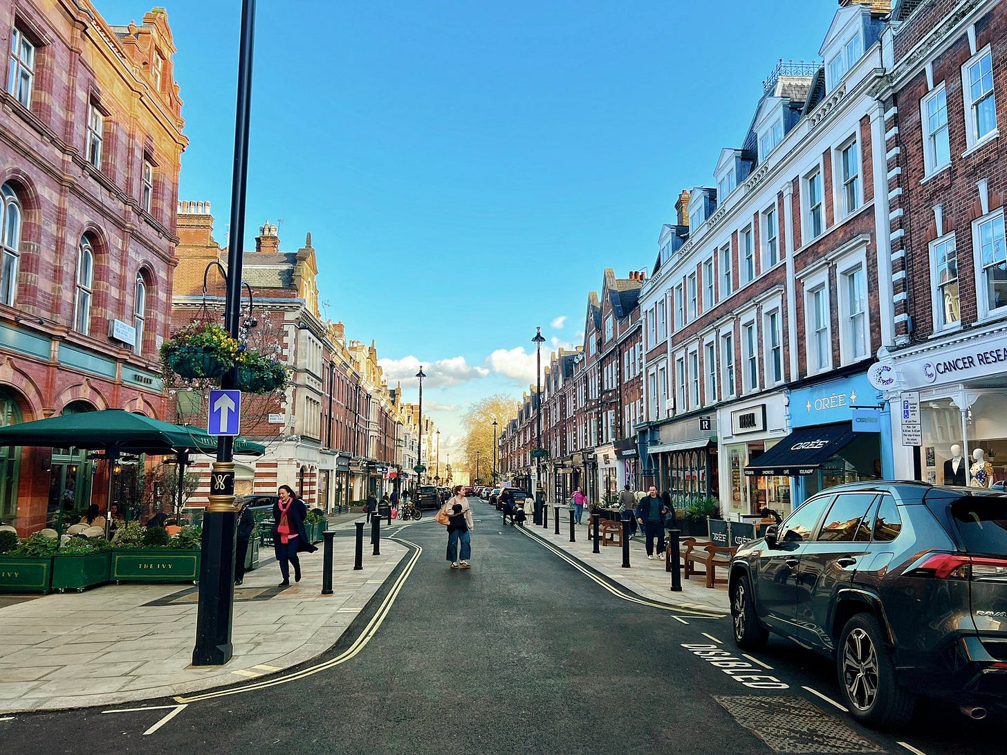 St Johns Wood High Street before.  Photo by me.