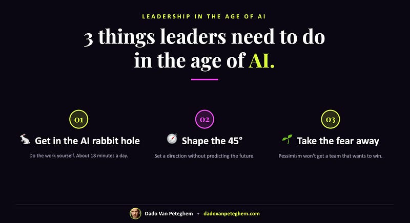 3 things leaders need to do in the age of AI