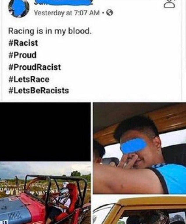 r/shitposting - Im a proud racist 😎