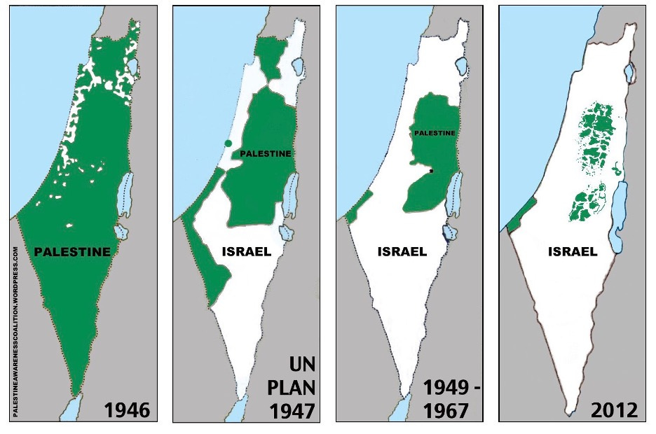 Map of the Week: Unraveling the Borders of Israel and Palestine Through  Time | Mappenstance.