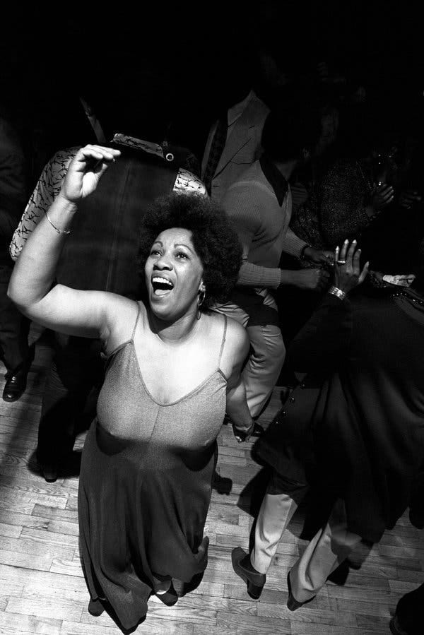 While still an editor at Random House, Morrison bringing the party. March 5, 1974.