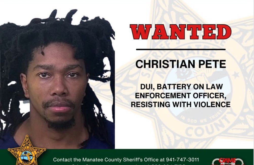 Manatee County Sheriff’s Office Seeks Public’s Help Locating Wanted Suspect