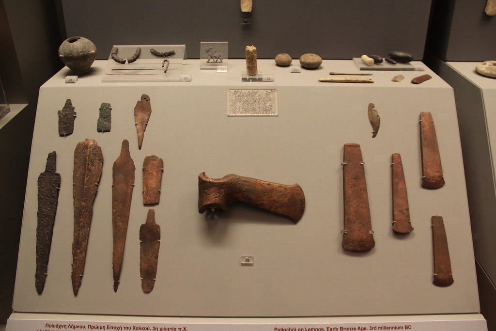 Ancient Greece Early Bronze Age Bronze Weapons & Tools, 3r… | Flickr
