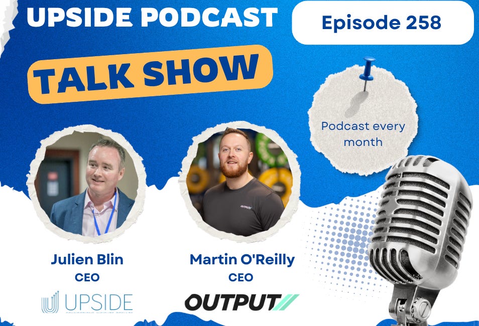 🎙️ Upside Video Chat with Martin O'Reilly, CEO of Output sports, a Leading Performance Company using One Sensor (VBT and Jump Tracking).