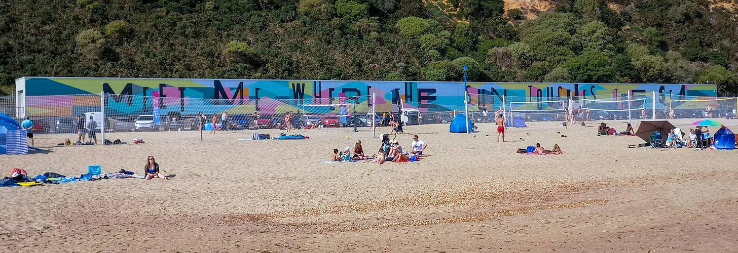 Meet Me Where The Sun Meets The Sea by Ricky Also - Street Art Cities