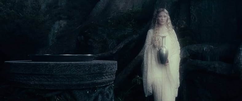 Kate Blanchett as Galadriel with a water jug in The Lord of the Rings: The Fellowship of the Ring, 2001