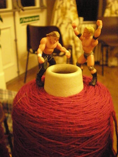 WWE's Sean Michaels and Mr Kennedy in a Cone Match WWE's Sean Michaels and Mr Kennedy in a Cone Match