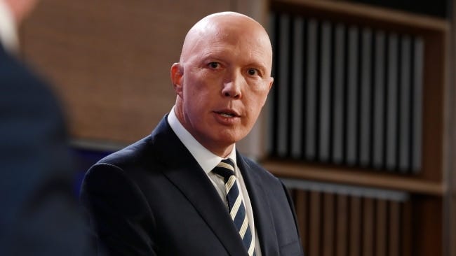 The Liberal leader argued the social media giants that facilitate the “dreadful content” should be addressed publicly. Picture: Jane Dempster The Liberal leader argued the social media giants that facilitate the “dreadful content” should be addressed publicly. Picture: Jane Dempster