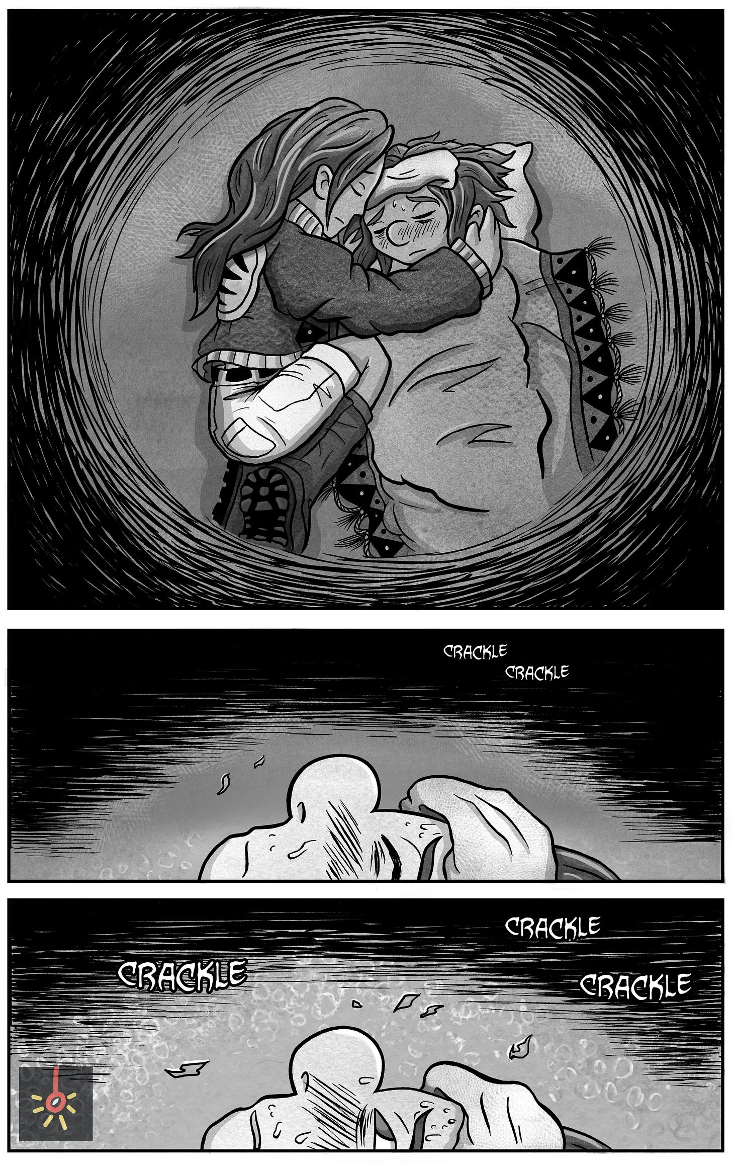 Kali lies curled in bed with her mother embracing her closely. The world darkens into silence. As Kali sleeps, something begins to stir — cracks form and glowing fragments rise in the air, signaling a supernatural awakening. Kali lies curled in bed with her mother embracing her closely. The world darkens into silence. As Kali sleeps, something begins to stir — cracks form and glowing fragments rise in the air, signaling a supernatural awakening.