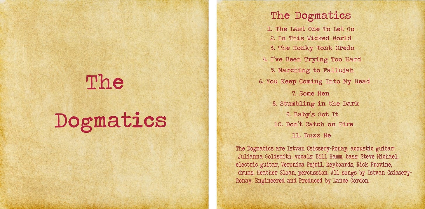 Album art courtesy of Istvan Csicsery-Ronay