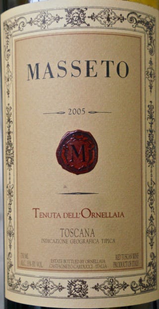 CU Masseto label CU Masseto label