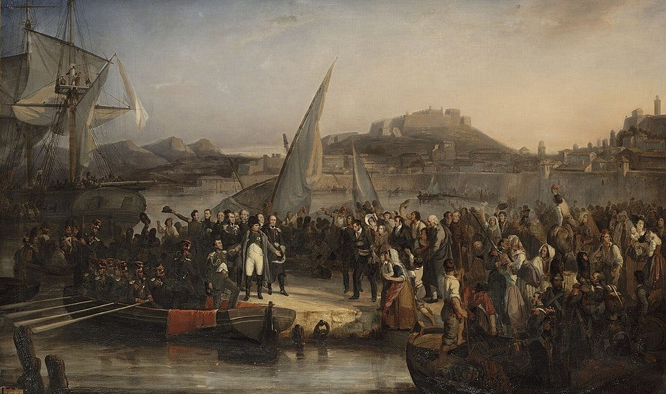 File:Beaume - Napoléon Ier quittant l'île d'Elbe - 1836.jpg