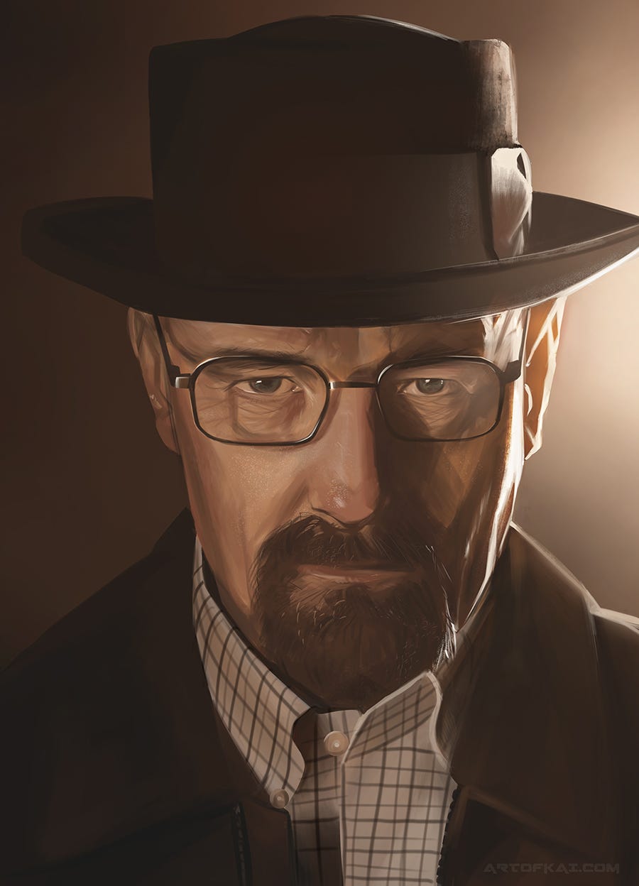 Walter White as Heisenberg