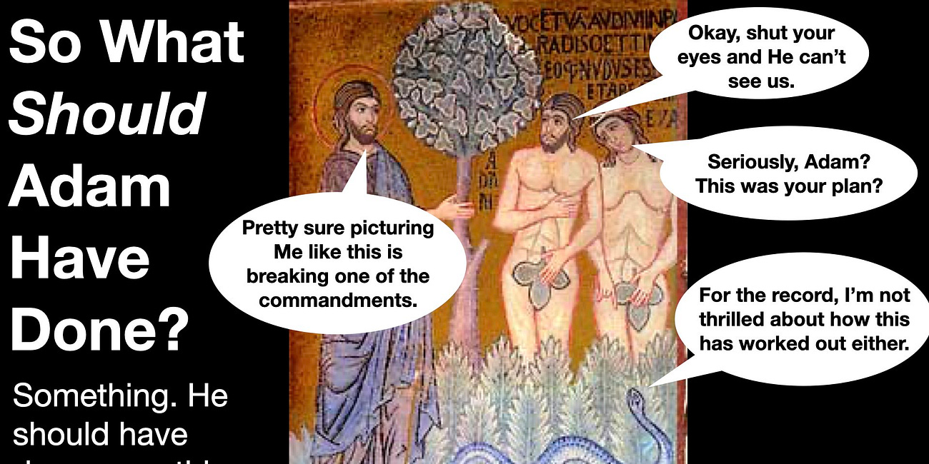 So What Should Adam Have Done?