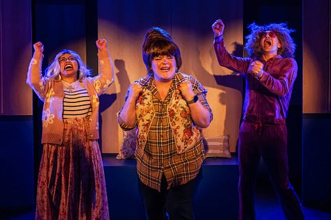 The cast of "Heated Rivalry: The Unauthorized Musical Parody," shot by Matthew Murphy