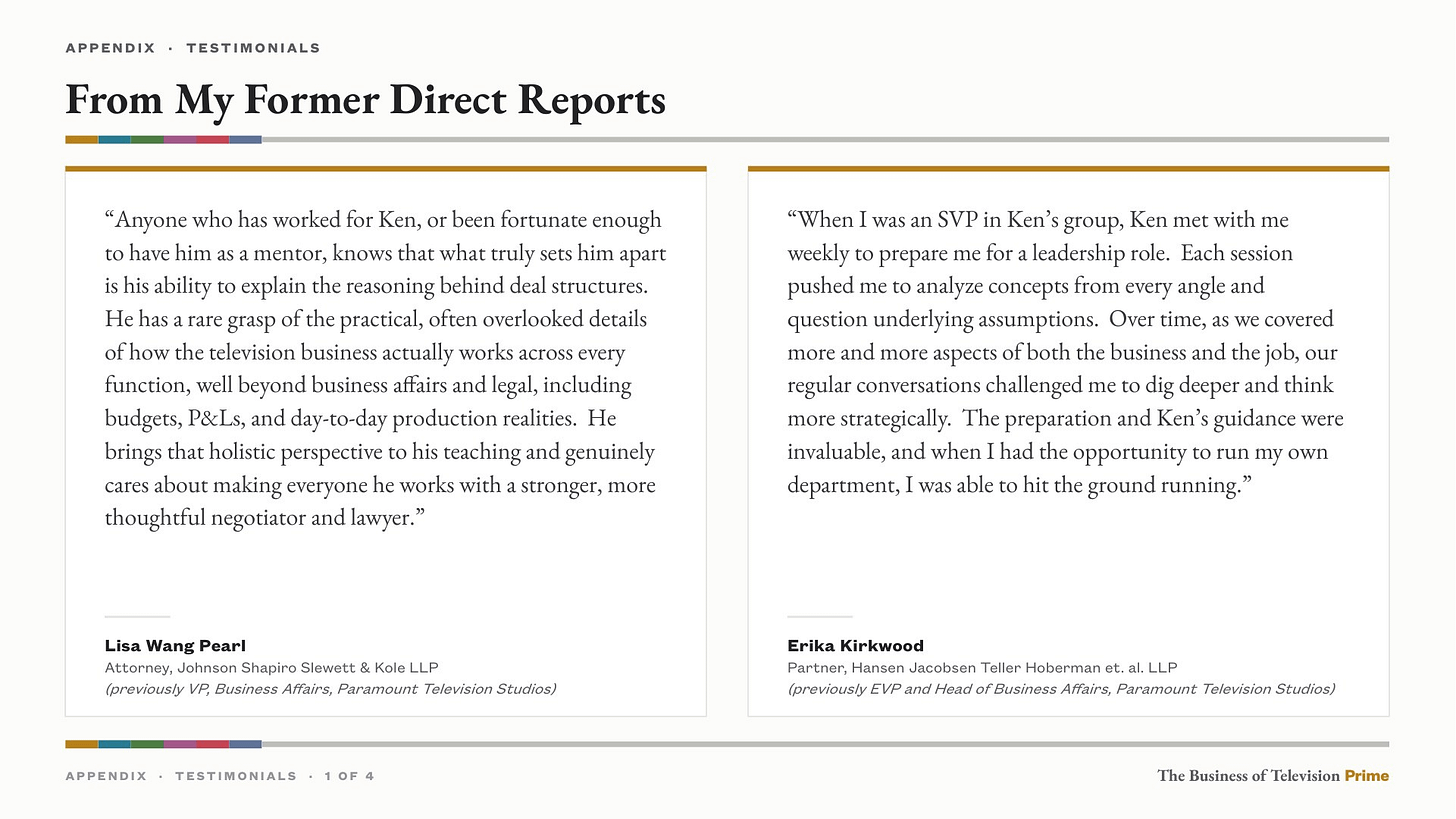 The Business of Television Prime, slide 16 The Business of Television Prime, slide 16