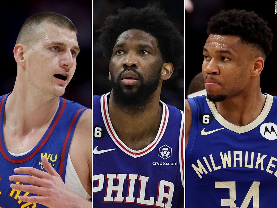 2023 NBA MVP award: Who will be crowned among Joel Embiid, Nikola Jokić and  Giannis Antetokounmpo? | CNN