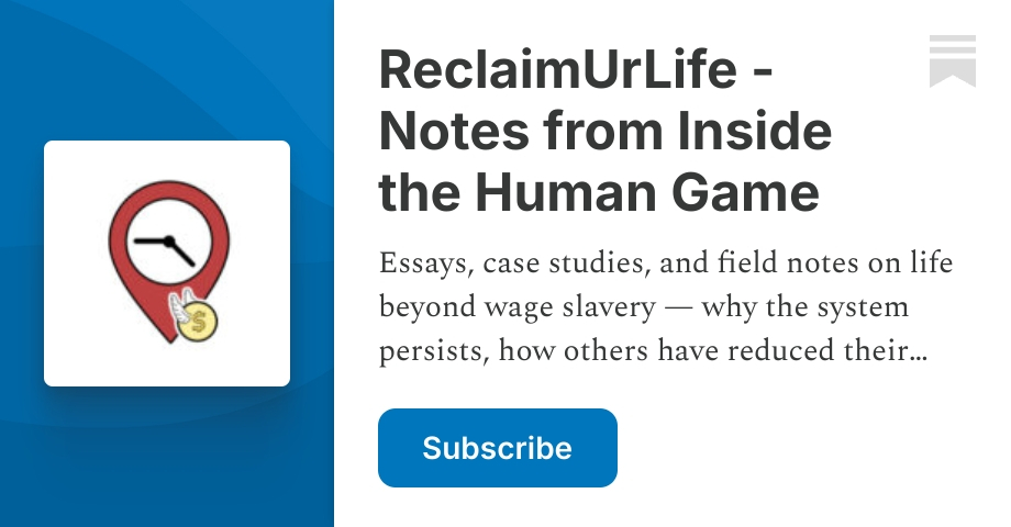 Escape Key Substack The Escape Log | ReclaimUrLife - Beyond the Rat Race | Freeman | Substack
