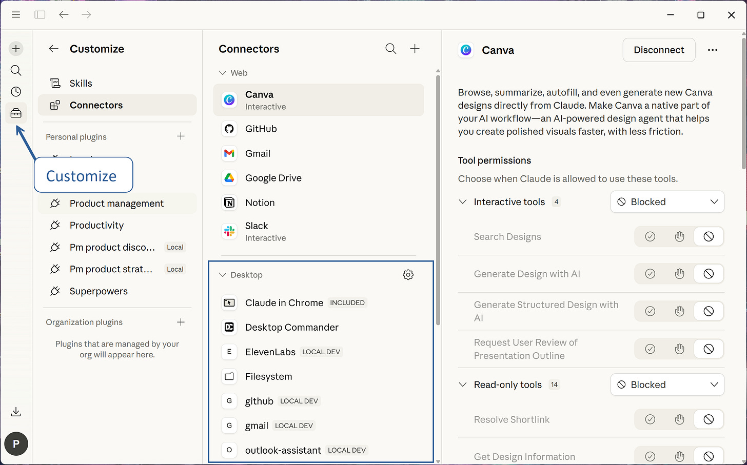 Desktop connectors in Claude Desktop (incl. Cowork) Desktop connectors in Claude Desktop (incl. Cowork)