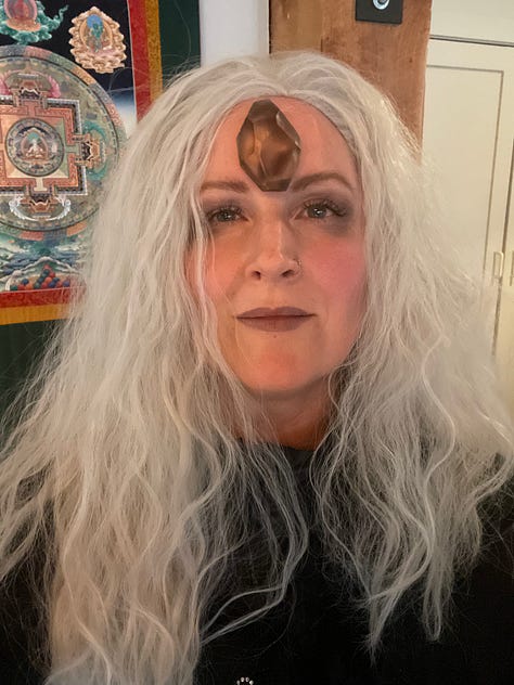 Several images of yours truly dressed in wigs and whimsy 