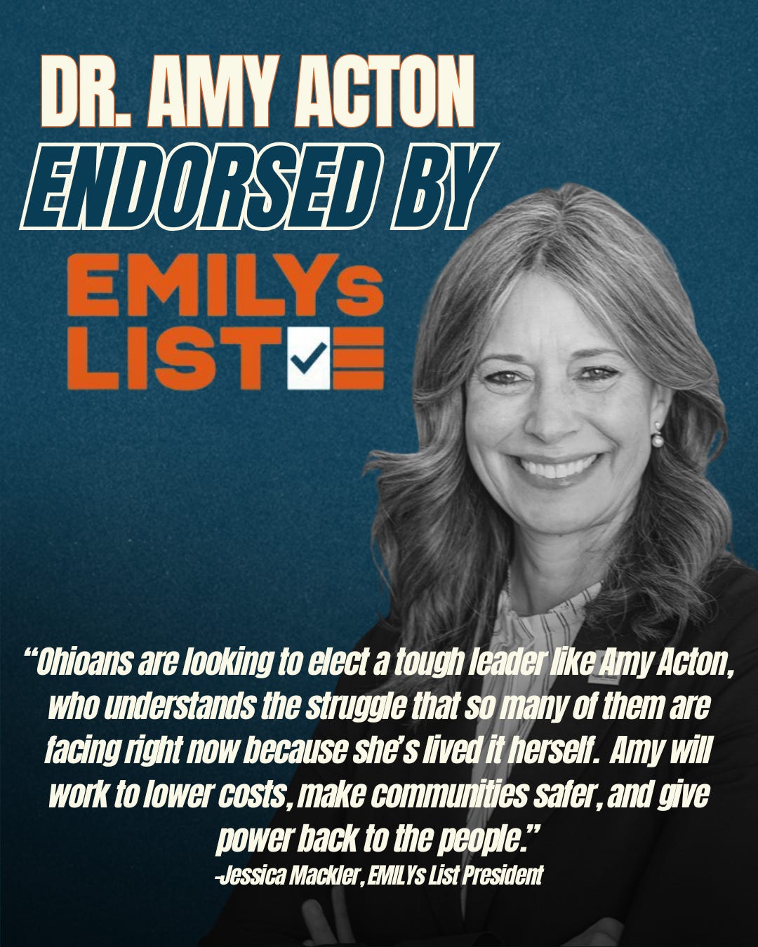 EMILYs List Endorses Amy - by Dr. Amy Acton