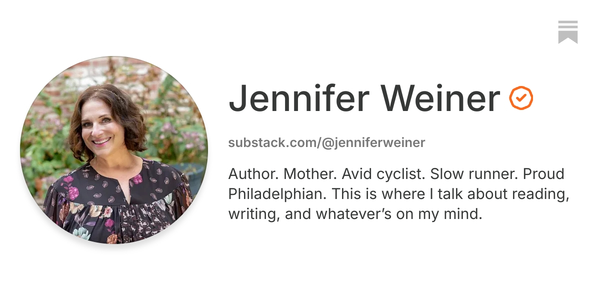 Jennifer Weiner | Substack