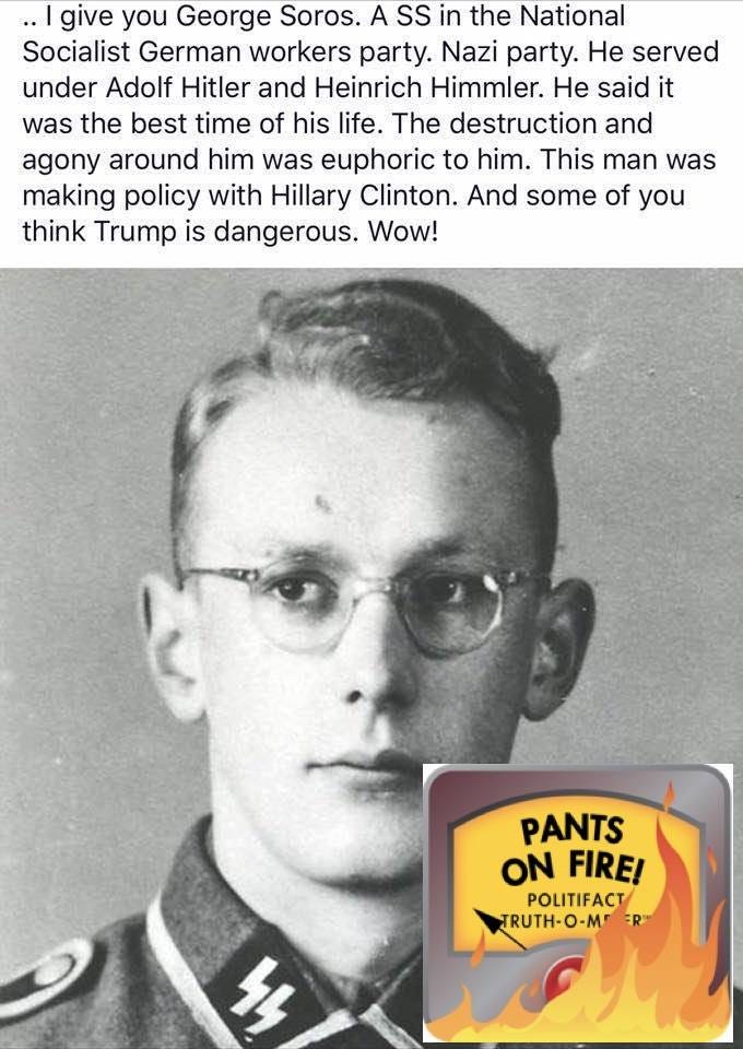 PolitiFact | No, George Soros wasn't a Nazi soldier