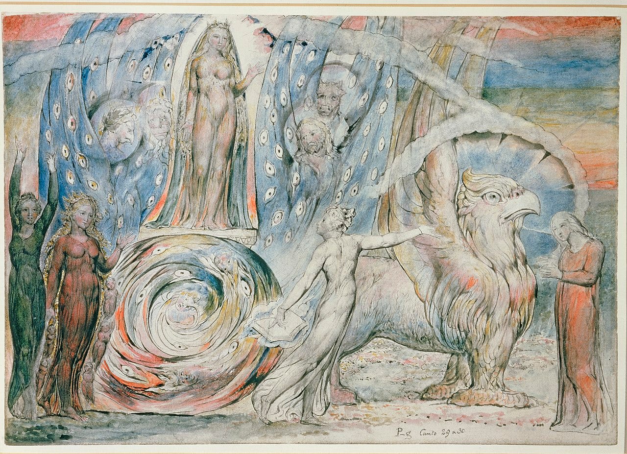 Purgatorio, Canto XXX, 60-146 Deutsch: Beatrice spricht zu Dante English: Beatrice Addressing Dante