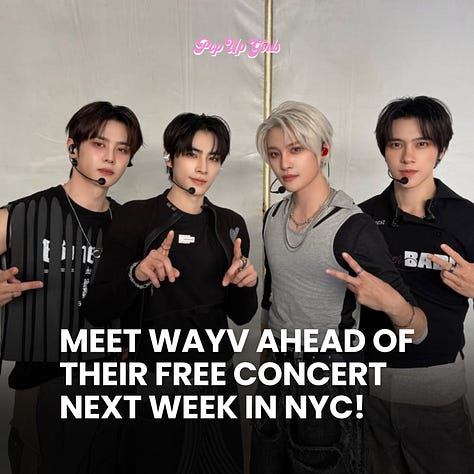 see wayv for free this august in new york and you can see katseye for free this summer