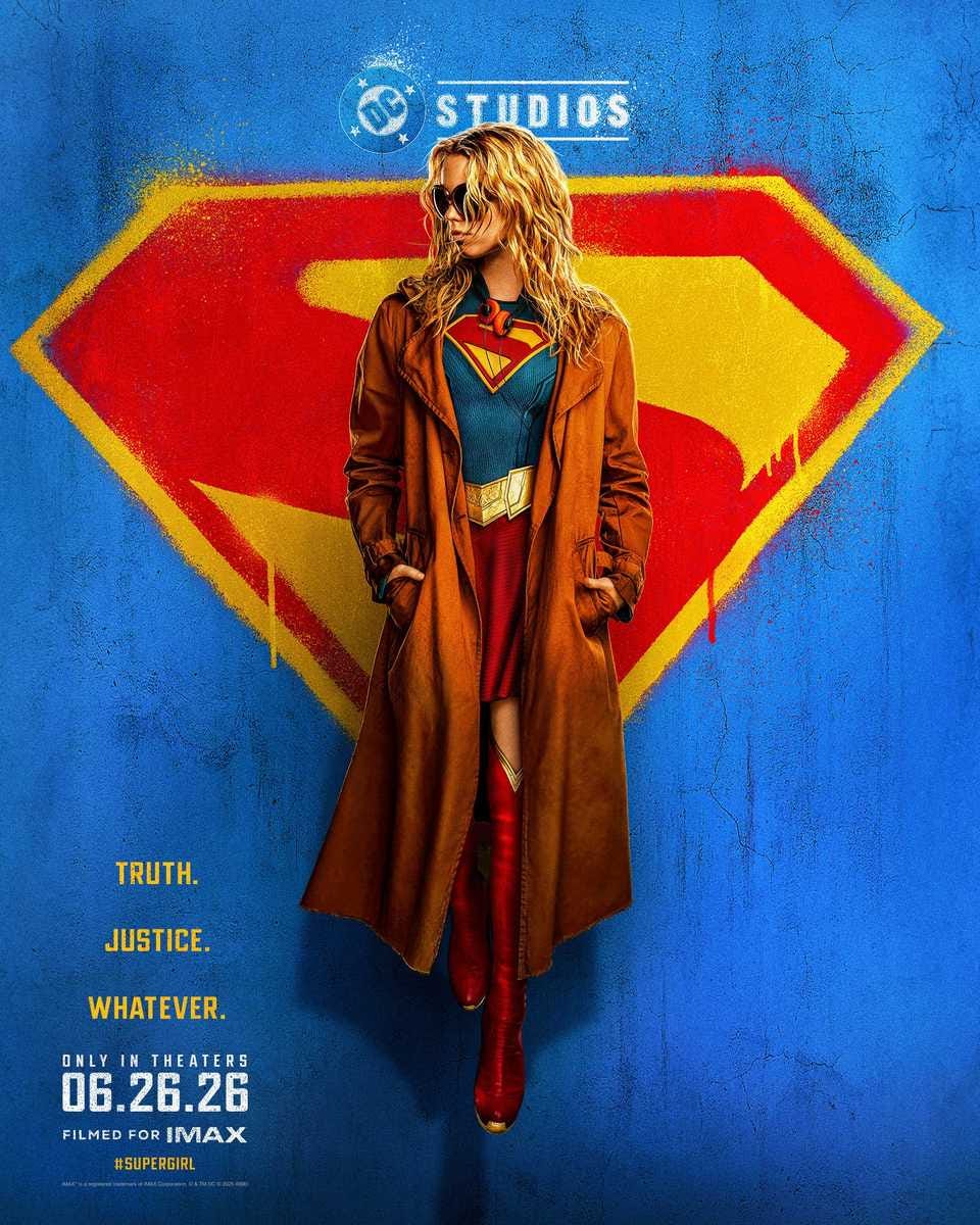 First Official Supergirl Movie Poster Revealed By James Gunn Spotlights ...