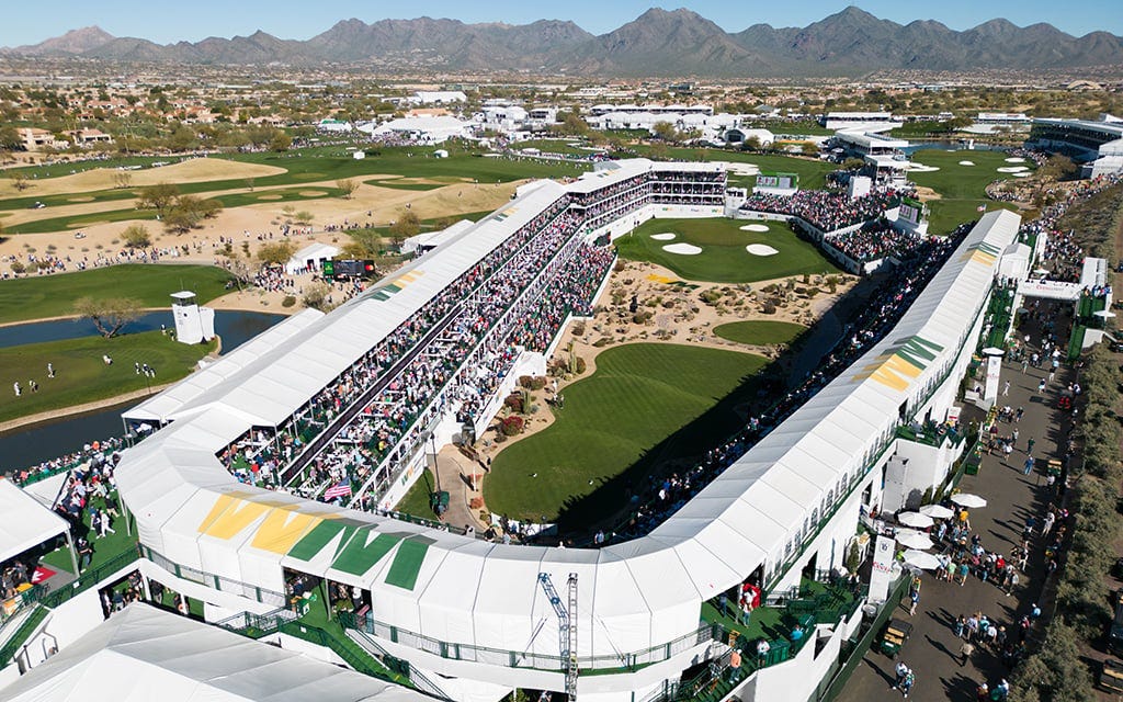 The 16th hole at the WM Phoenix Open is a monster today's PGA Tour players embrace The 16th hole at the WM Phoenix Open is a monster today's PGA Tour players embrace