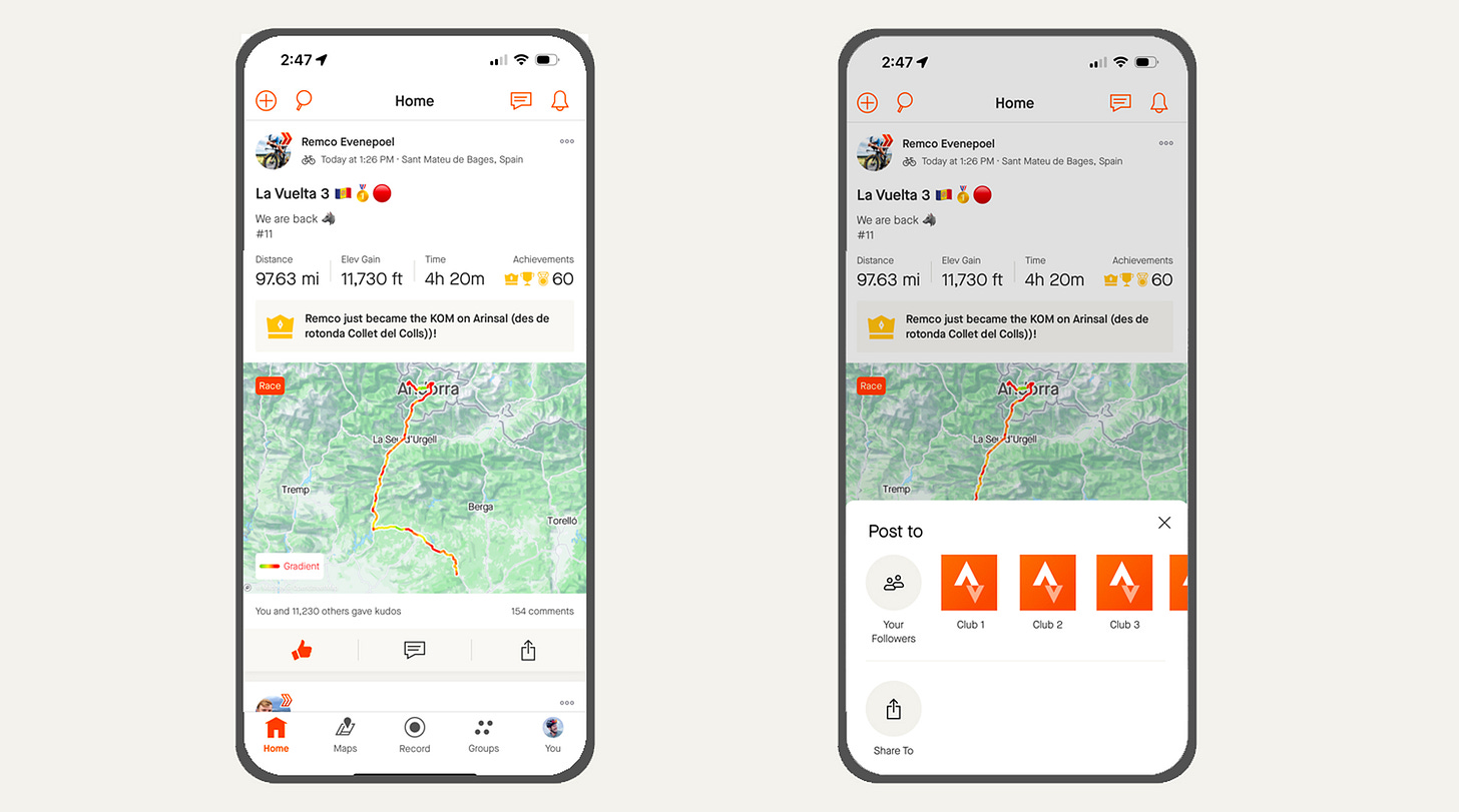 How to Share and Reshare Activities