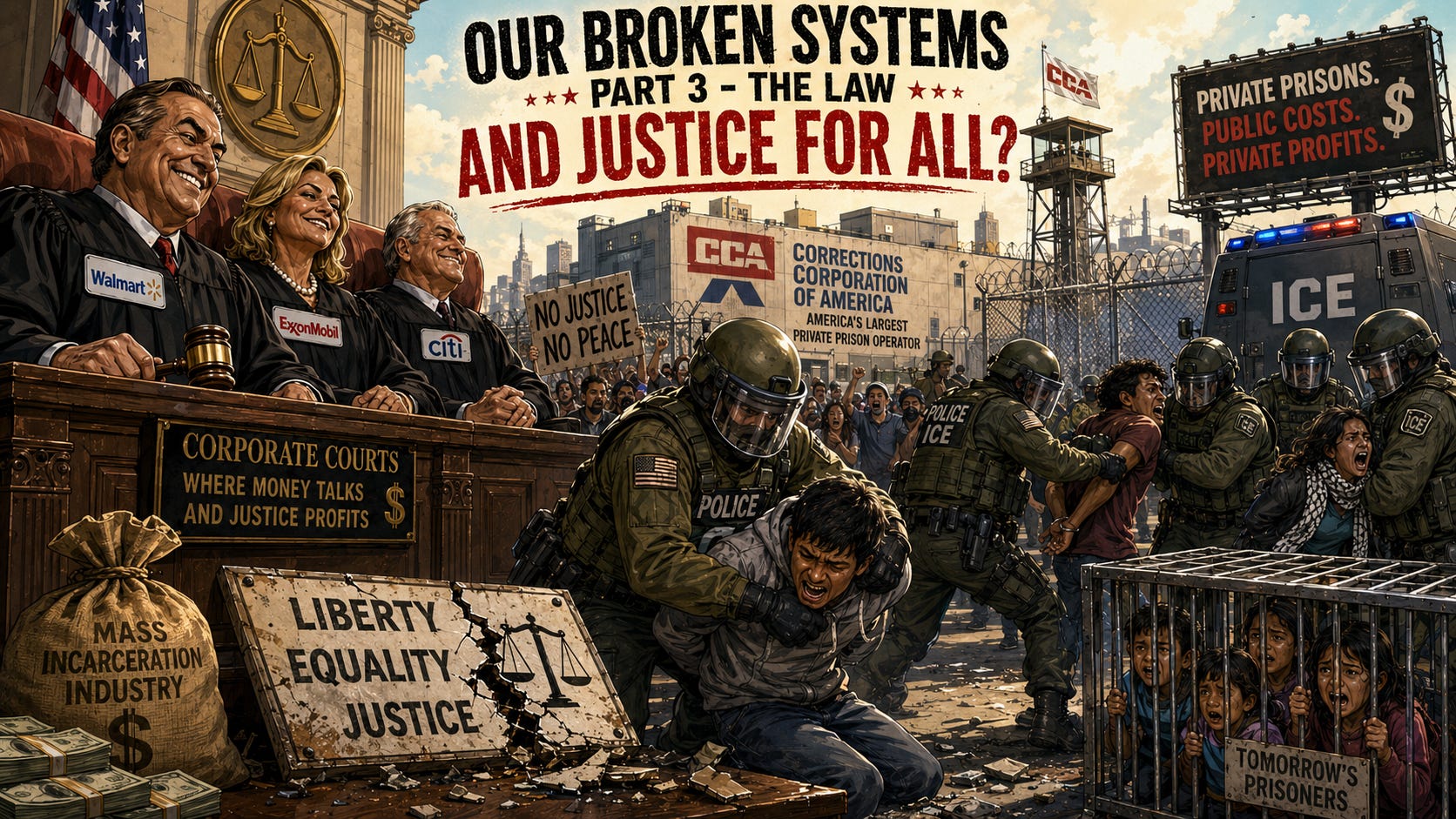 Our Broken Systems: Part 3 — The Law, And Justice for All?