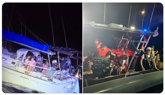 US Customs & Border Protection officers intercepted this boat smuggling 12 illegal aliens from Uzbekistan and Russia.