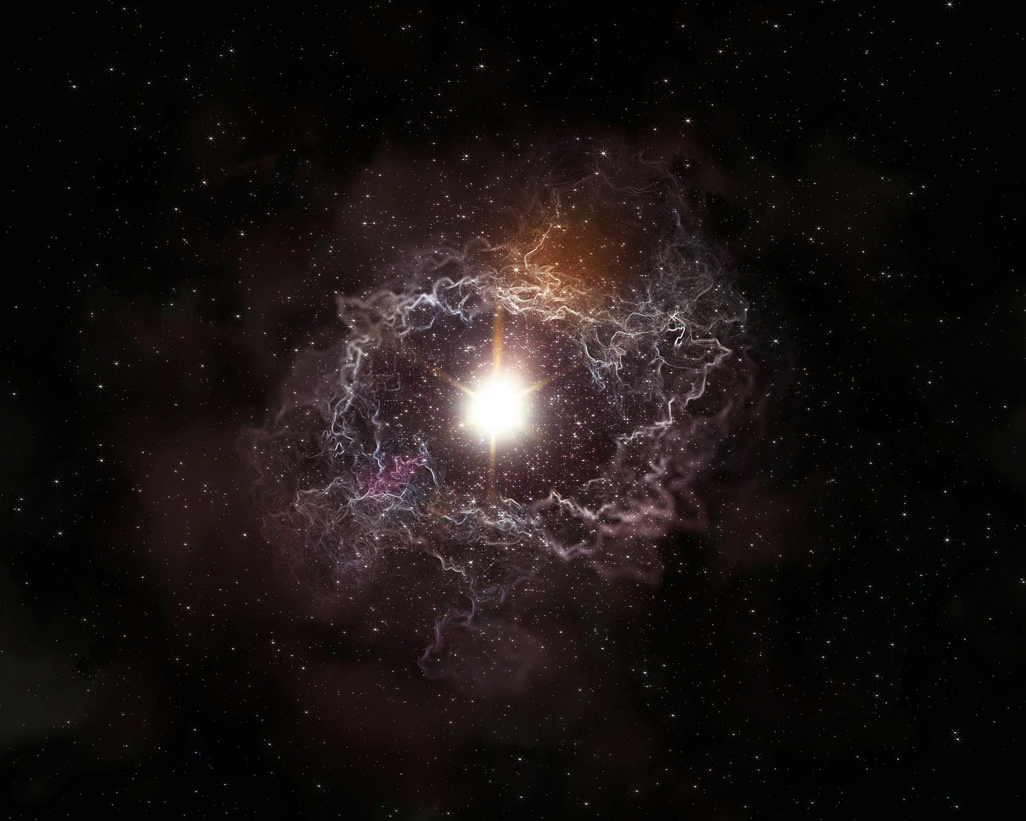 A star going supernova. 