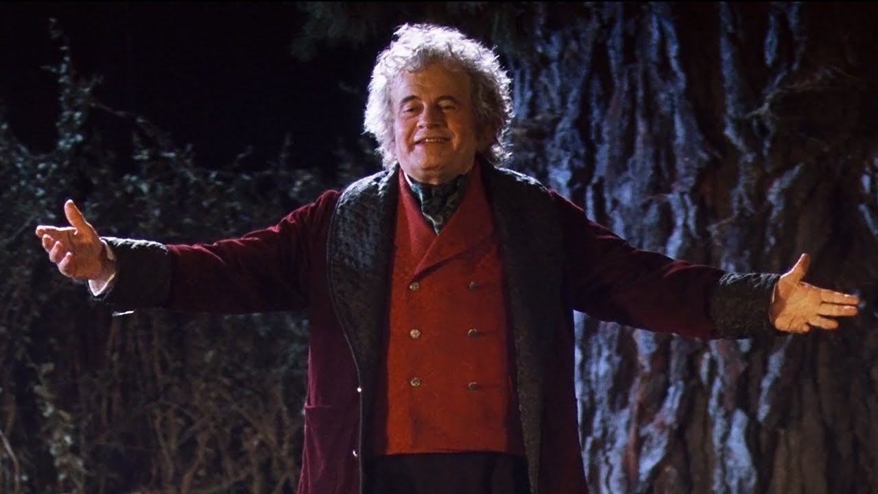 Bilbo's speech and his disappearance - The Lord of the Rings - YouTube