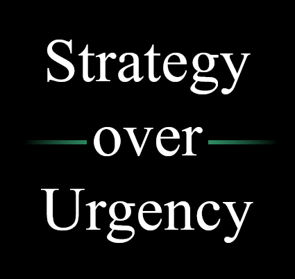Forrester strategy over urgency graphic