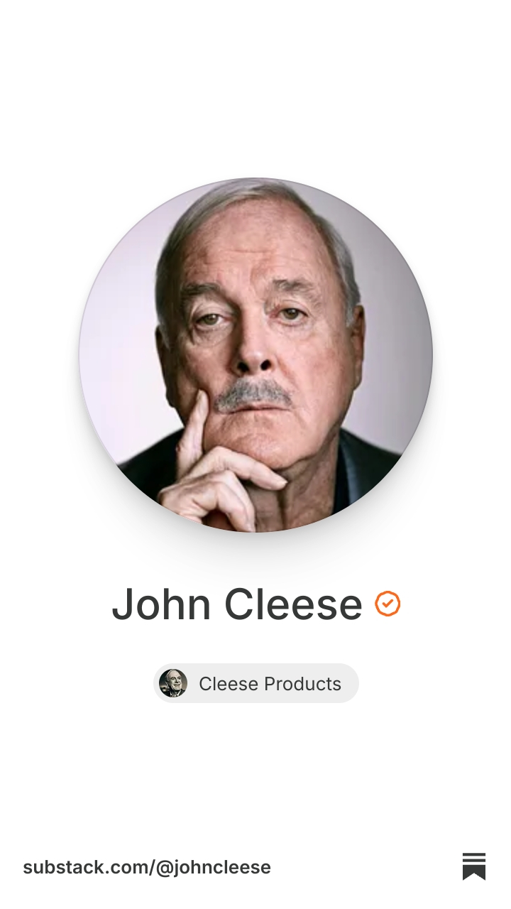 John Cleese | Substack