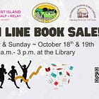 Finish Line Book Sale Fundraiser at the Library – October 18 & 19