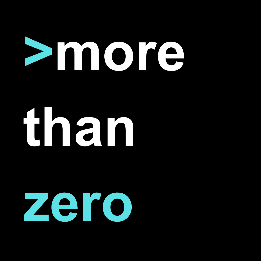 Artwork for >more than zero with kayleigh bohan